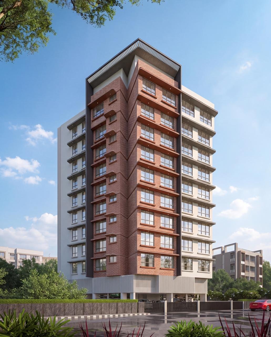 Prime Parvatraji tower elevation, Dahisar