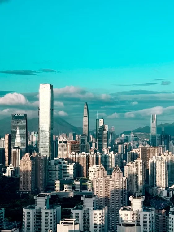 A skyline of new residential towers